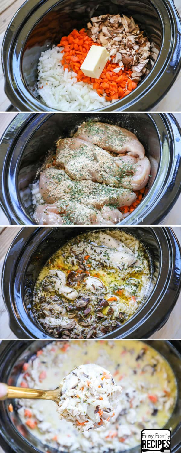 Crockpot Chicken Thighs And Rice
 Crock Pot Chicken Wild Rice Soup · Easy Family Recipes