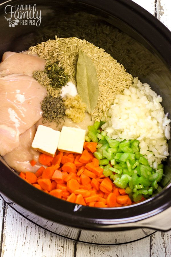 Crockpot Chicken Thighs And Rice
 Slow Cooker Chicken And Rice Soup Favorite Family Recipes