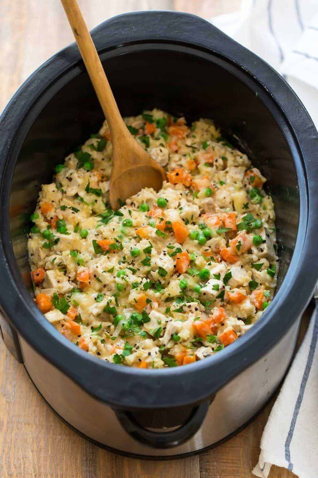 Crockpot Chicken Thighs And Rice
 This Slow Cooker Chicken & Rice Is the Easy Meal You Crave