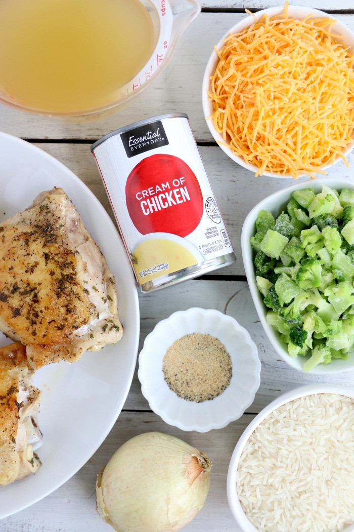 Crockpot Chicken Thighs And Rice
 Crockpot Cheesy Chicken and Rice · The Typical Mom