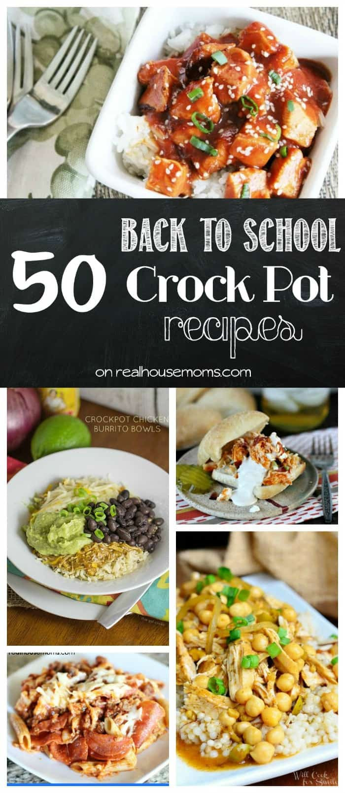 Crockpot Dinner Recipes
 50 Back to School Crock Pot Dinners ⋆ Real Housemoms