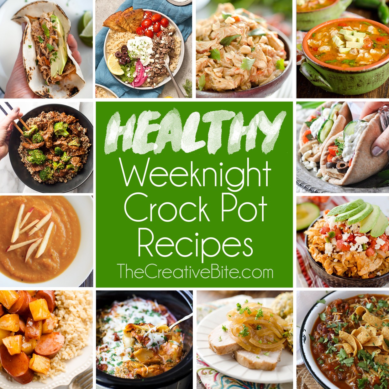 Crockpot Dinner Recipes
 Healthy Weeknight Crock Pot Recipes