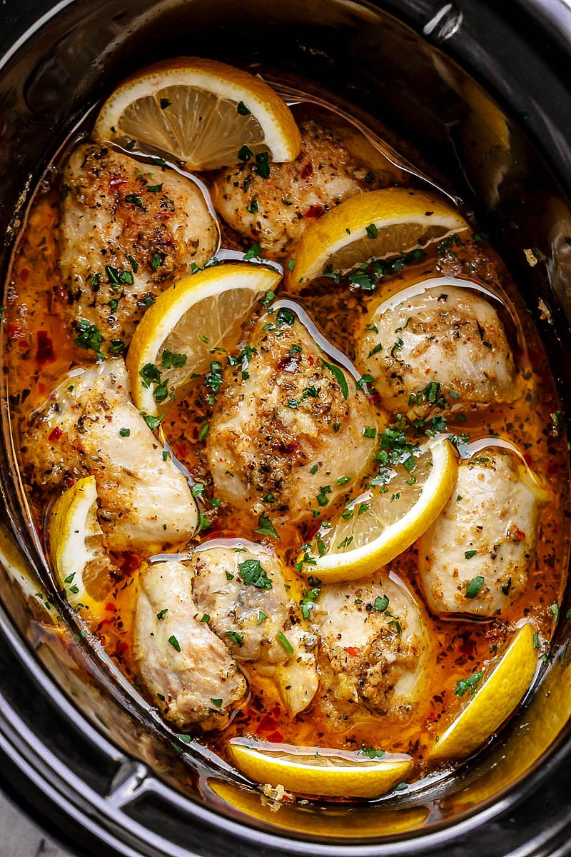 Crockpot Dinner Recipes
 Crock Pot Chicken Recipe with Lemon Garlic Butter – Easy