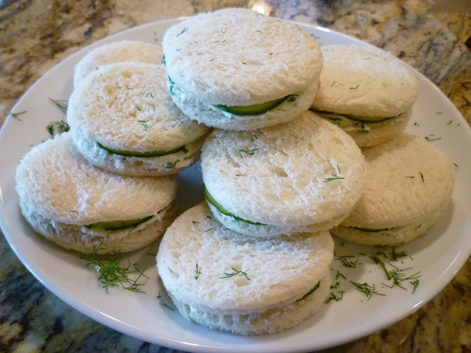 Cucumber And Cream Cheese Sandwiches
 The Chef In My Head Chive Cream Cheese and Cucumber Tea