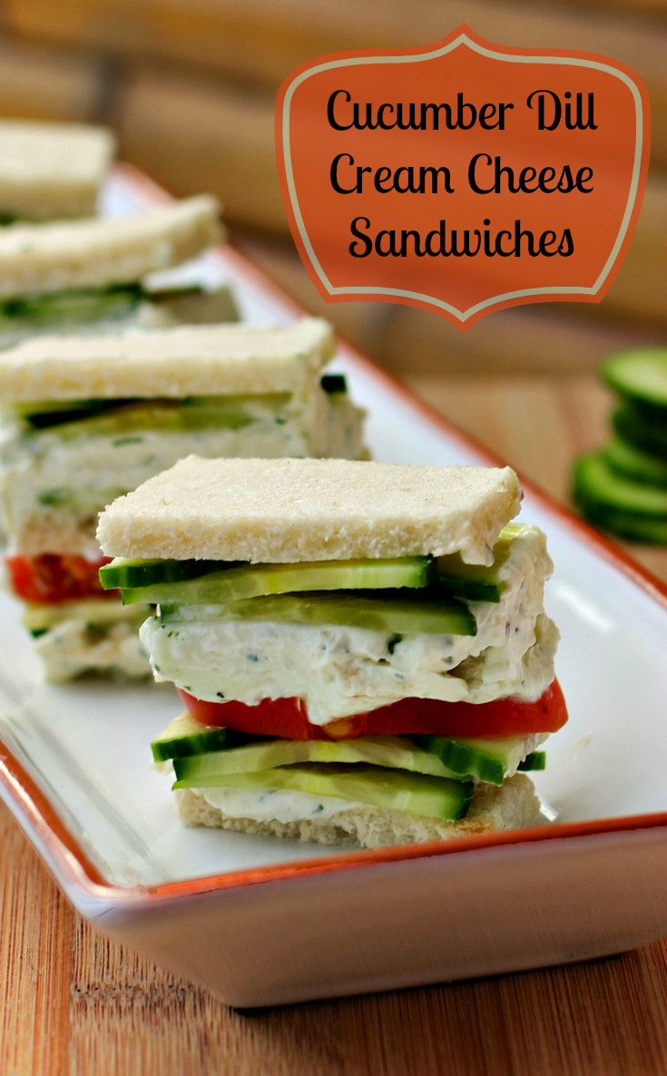 Cucumber And Cream Cheese Sandwiches
 Tailgating Try The Cucumber Dill Cream Cheese Sandwiches
