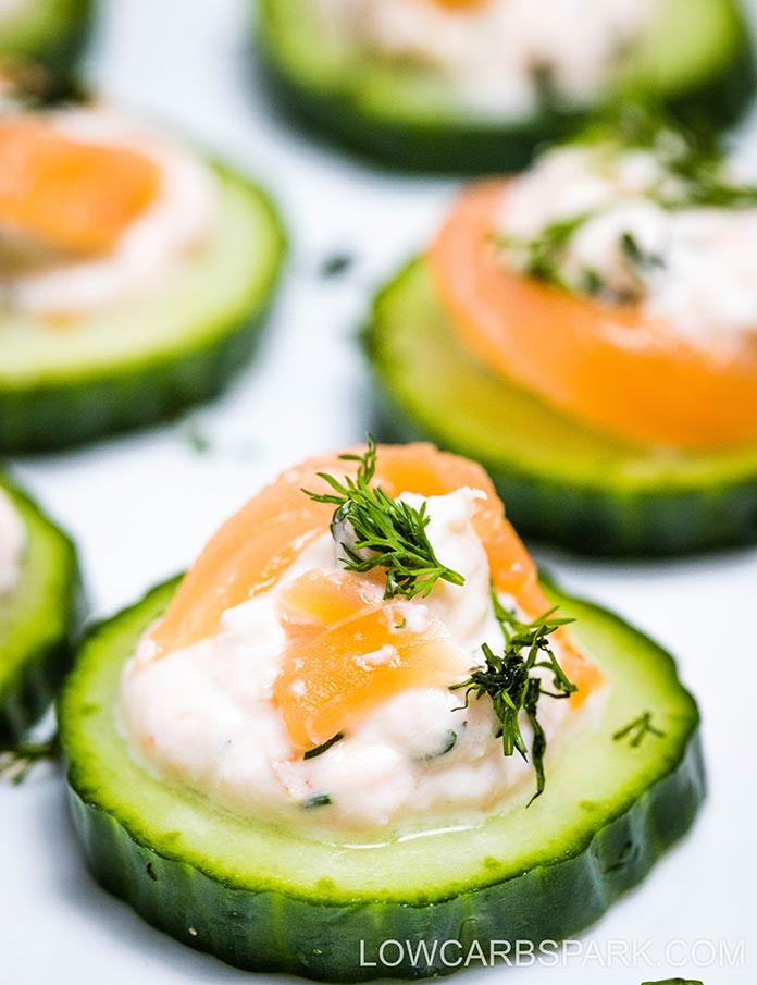 Cucumber Appetizers With Dill And Cream Cheese
 Cucumber Smoked Salmon Appetizer with Dill Cream Cheese