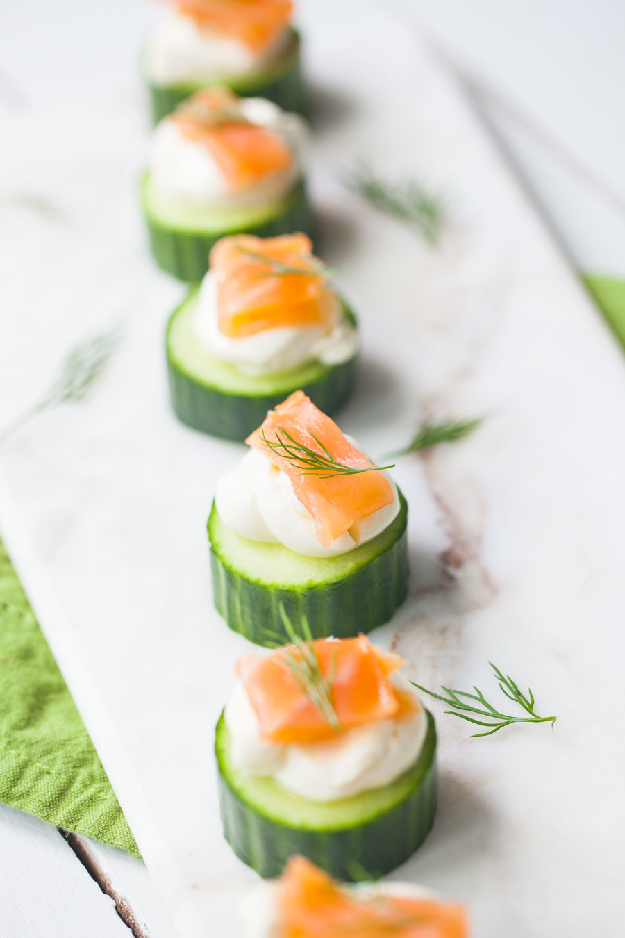 Cucumber Appetizers With Dill And Cream Cheese
 Cucumber and Smoked Salmon Hors D oeuvres