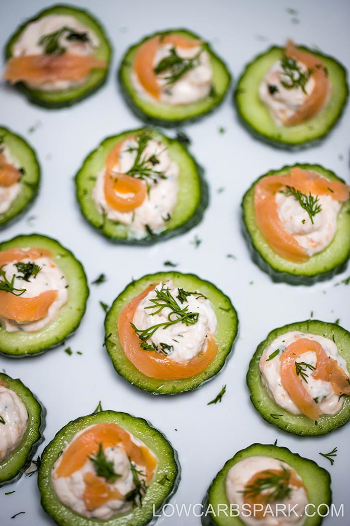Cucumber Appetizers With Dill And Cream Cheese
 Cucumber Smoked Salmon Appetizer with Dill Cream Cheese