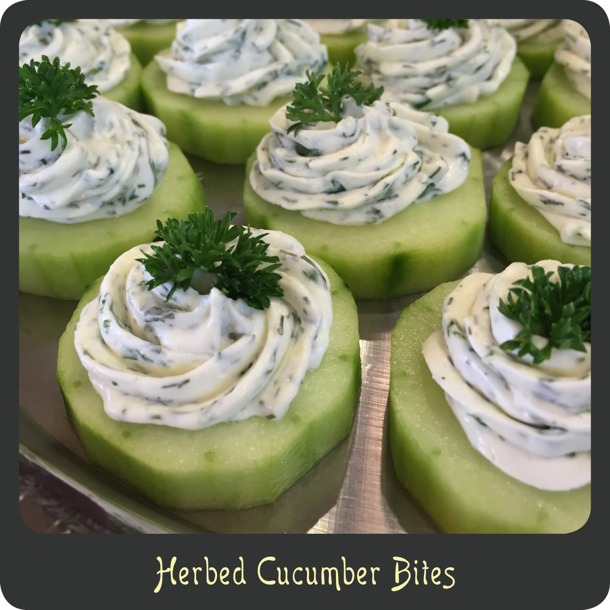 Cucumber Appetizers With Dill And Cream Cheese
 Recipe—Herbed Cucumber Bites