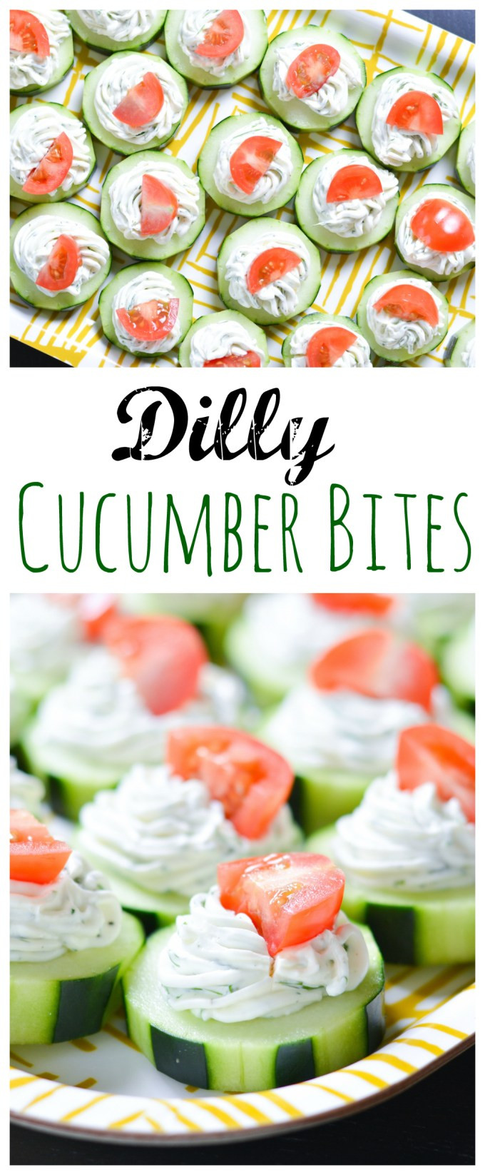 Cucumber Appetizers With Dill And Cream Cheese
 Dilly Cucumber Bites