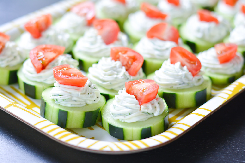 Cucumber Appetizers With Dill And Cream Cheese
 Dilly Cucumber Bites