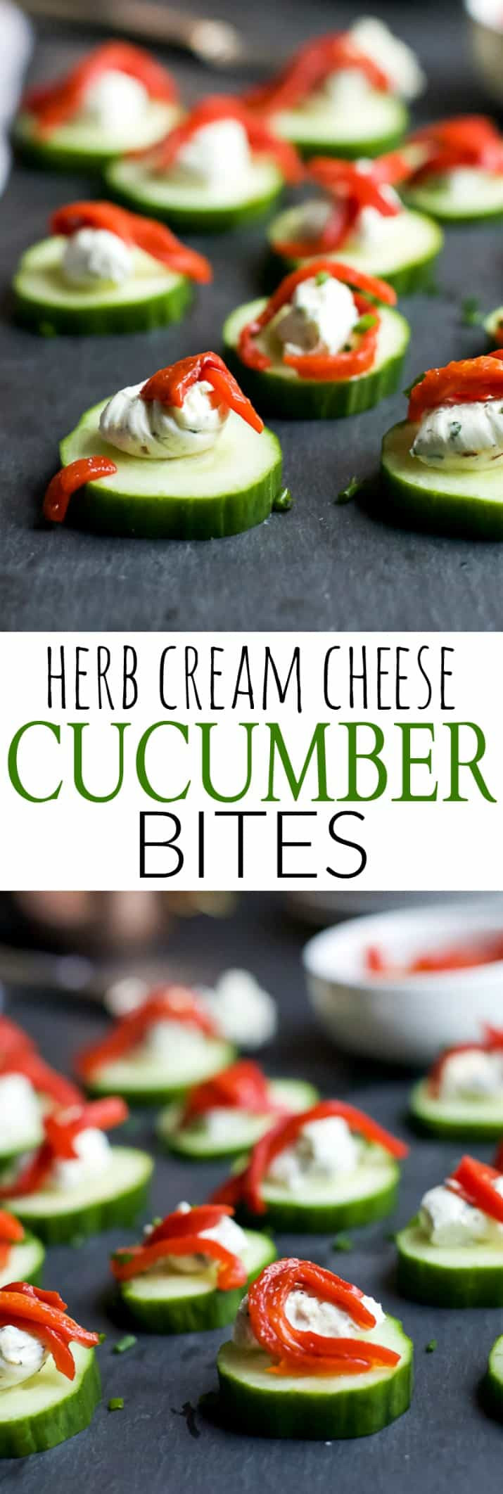 Cucumber Cream Cheese Appetizers
 Herb Cream Cheese Cucumber Bites
