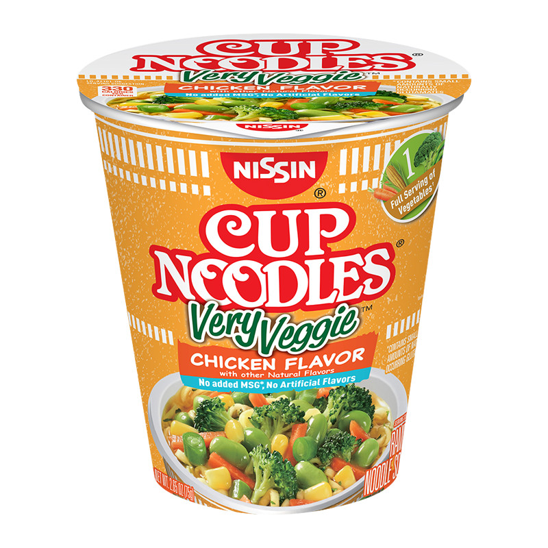 Cup Noodles Very Veggie
 Nissin Very Veggie Cup Noodles Chicken 2 65oz 75g