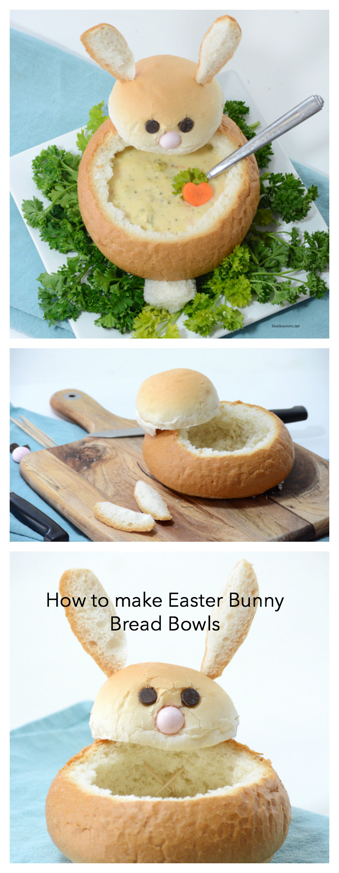 Cute Easter Appetizers
 Easter Bunny Bread Bowl The Idea Room