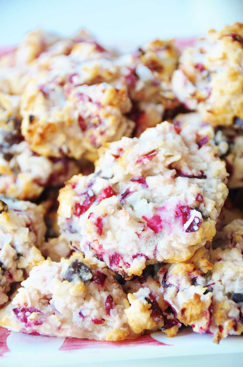 Dairy Free Macaroons
 Gluten Free Holiday Cookie Party & Choco Cranberry Coconut