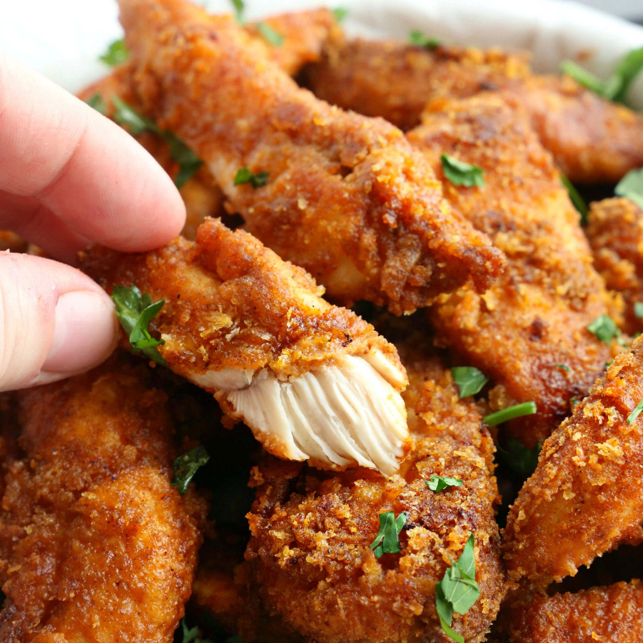 Deep Fried Chicken Strips
 Healthier Oven Fried Chicken Tenders Low Fat Baked