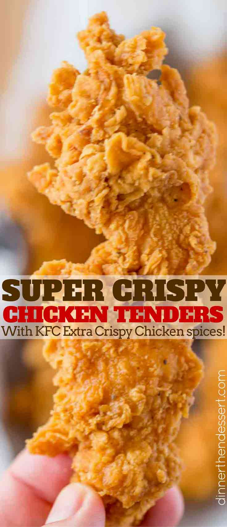 Deep Fried Chicken Strips
 Super Crispy Chicken Tenders Dinner then Dessert