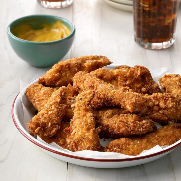 Deep Fried Chicken Strips
 Best 20 Homemade Deep Fried Chicken Tenders Best Round