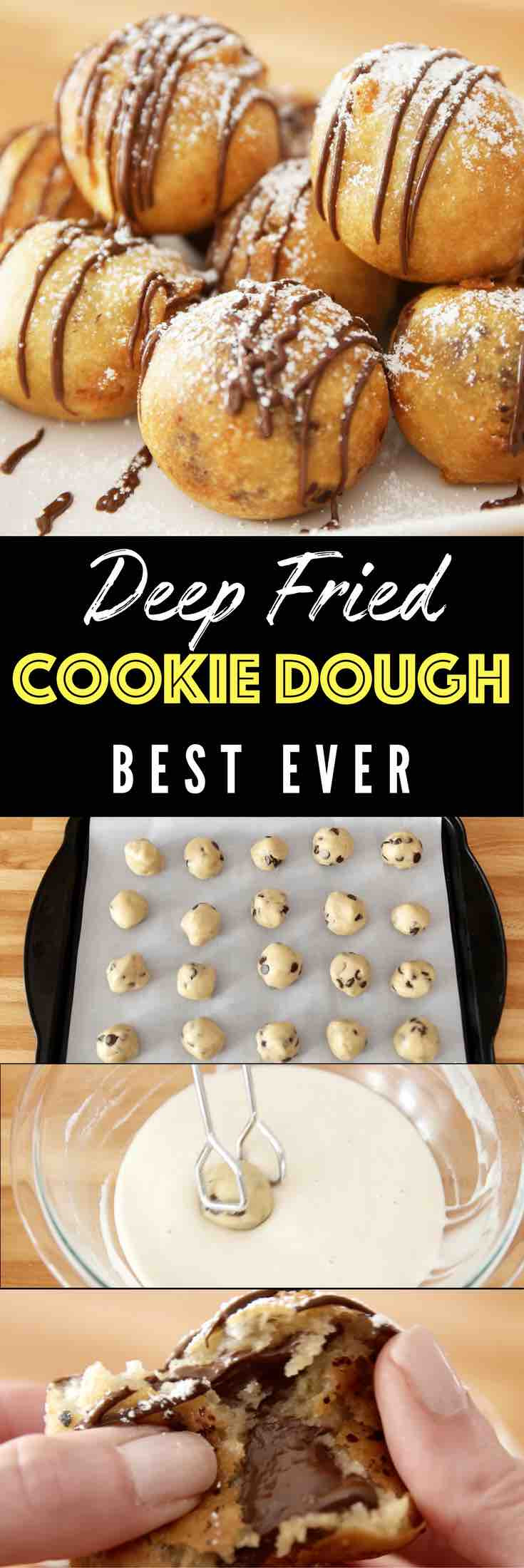 Deep Fried Desserts
 Deep Fried Cookie Dough TipBuzz