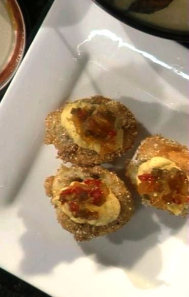 Deep Fried Deviled Eggs Recipe
 Savory and Sweet Truck makes a deep fried deviled egg