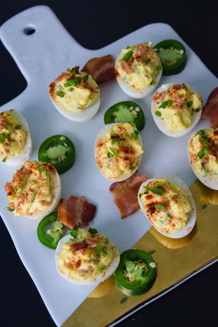 Deviled Eggs With Bacon And Jalapeno
 Jalapeño Bacon Deviled Eggs