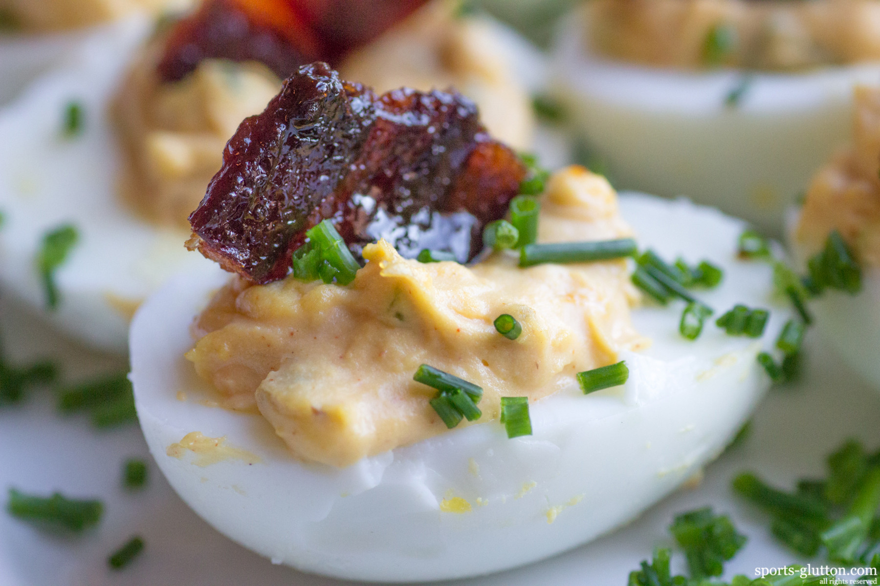 Deviled Eggs With Bacon And Jalapeno
 Jalapeno Deviled Eggs W Can d Bacon
