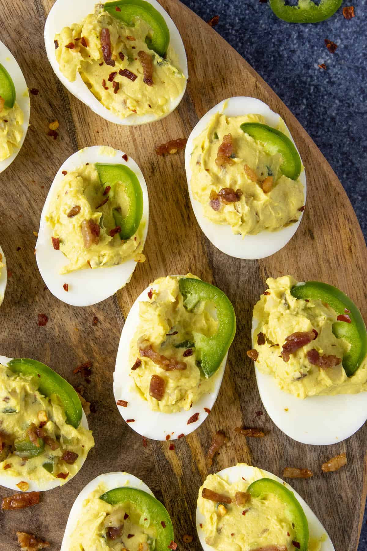 Deviled Eggs With Bacon And Jalapeno
 Spicy Deviled Eggs with Bacon and Jalapeno Chili Pepper
