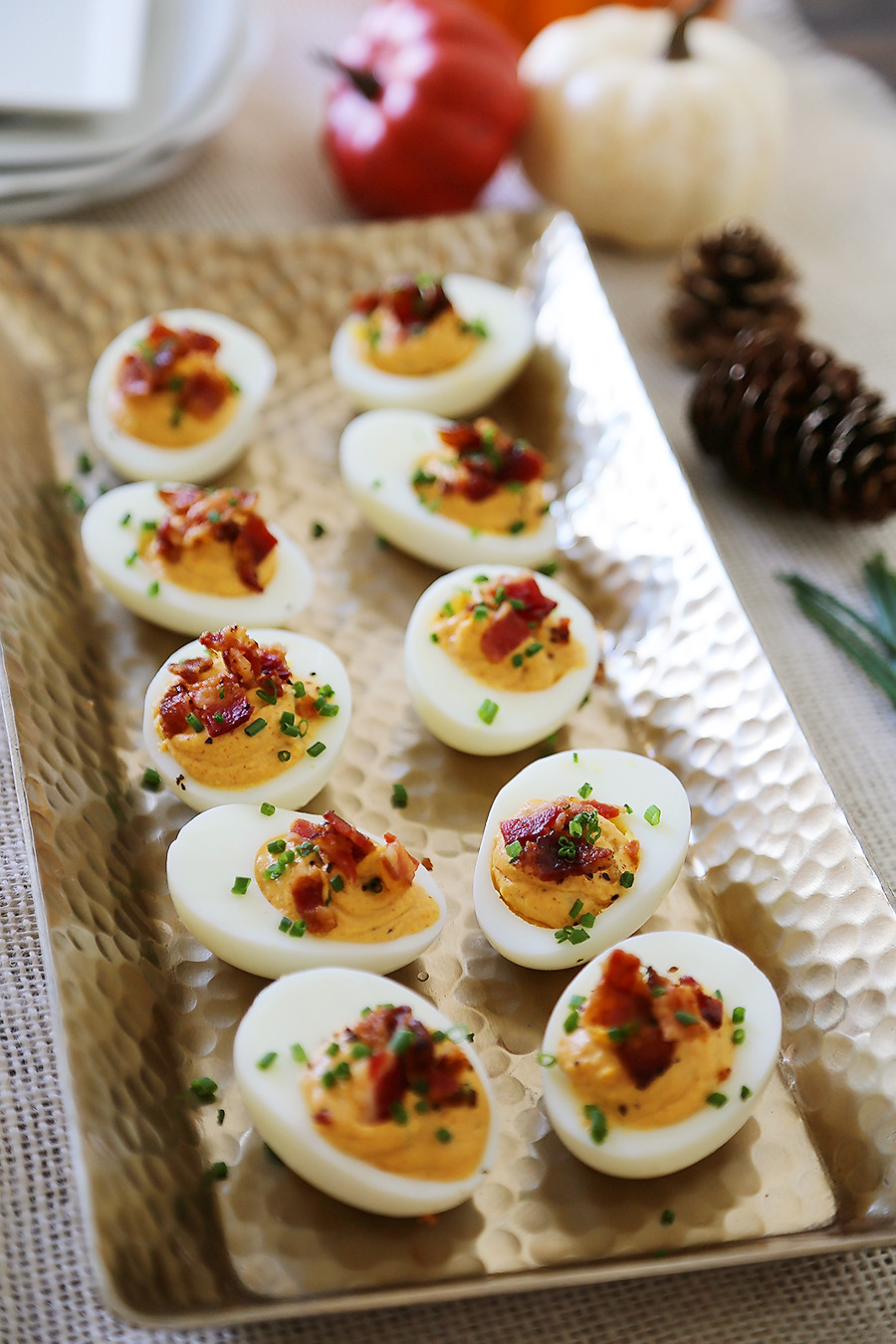 Deviled Eggs With Bacon
 Bacon Chive Sour Cream Deviled Eggs – The fort of
