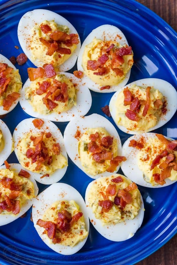 Deviled Eggs With Bacon Recipe
 Best Ever Deviled Eggs with Bacon NatashasKitchen