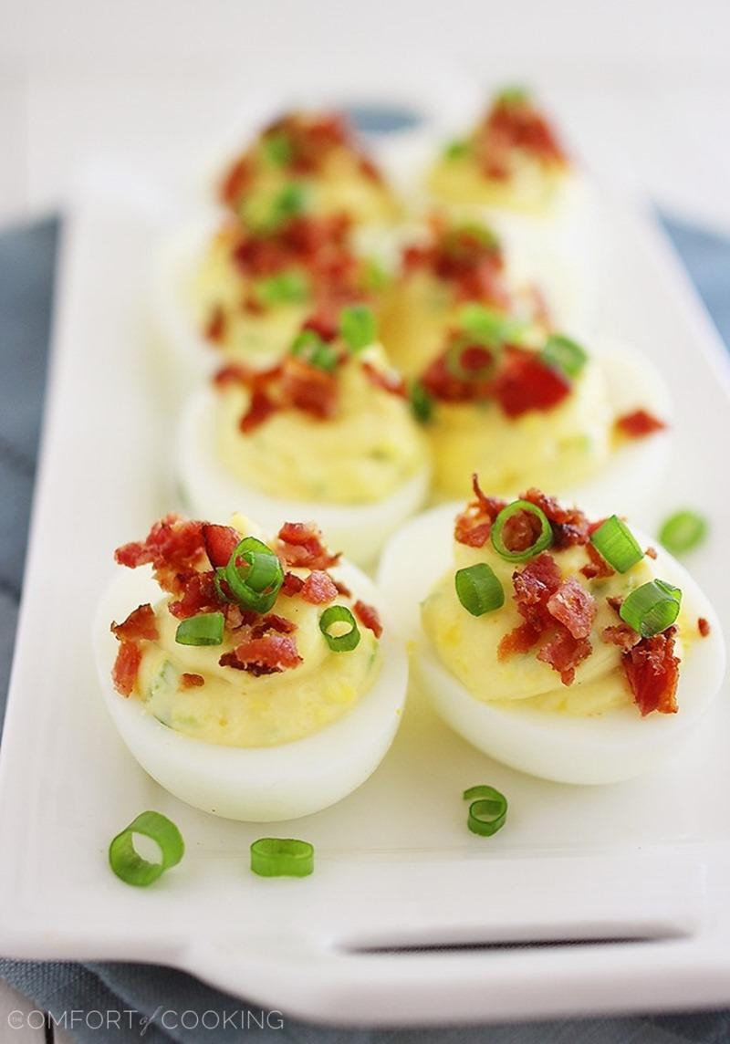 Deviled Eggs With Bacon Recipe
 Bacon Deviled Eggs Recipe — Dishmaps