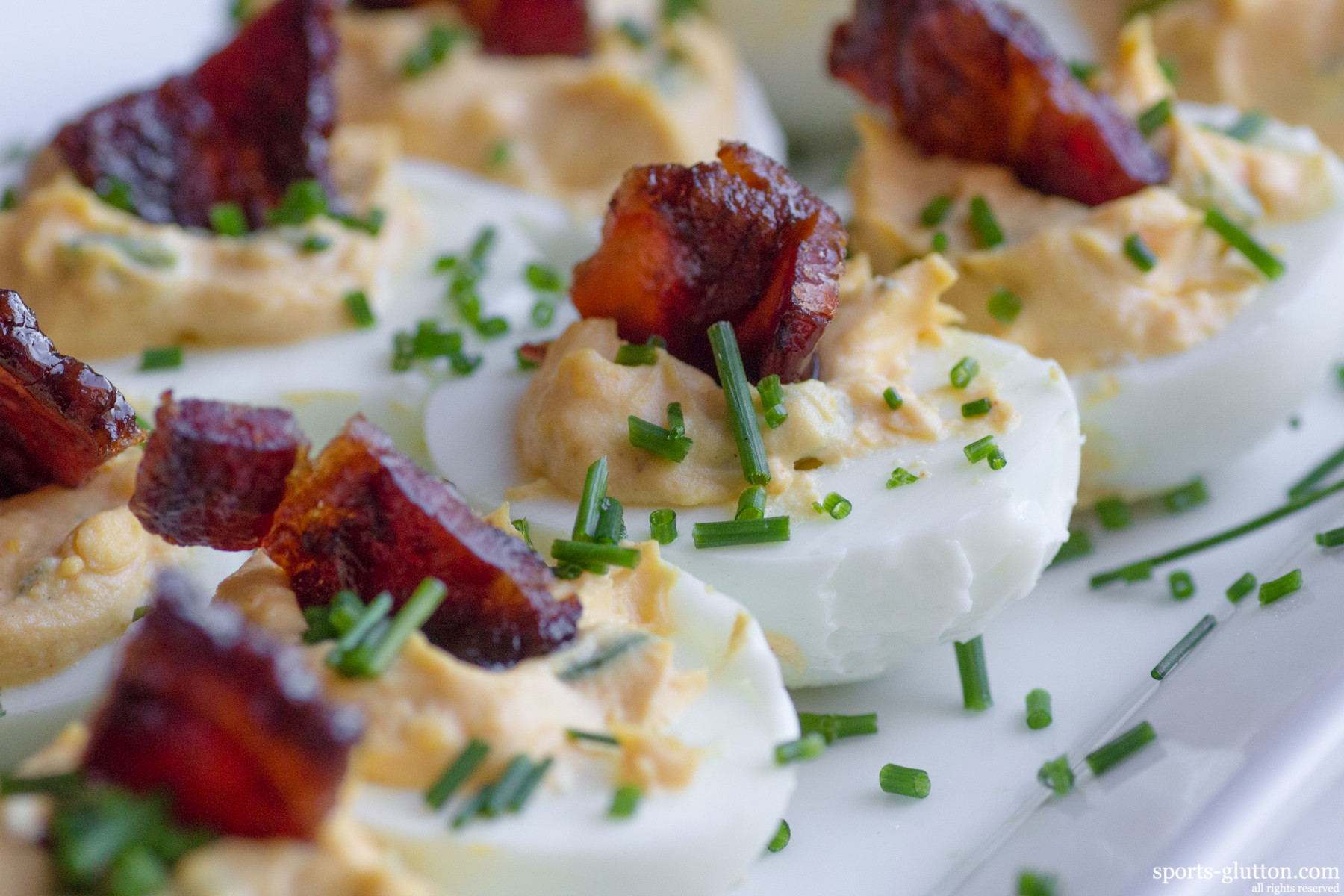 Deviled Eggs With Bacon Recipe
 Jalapeno Deviled Eggs W Can d Bacon
