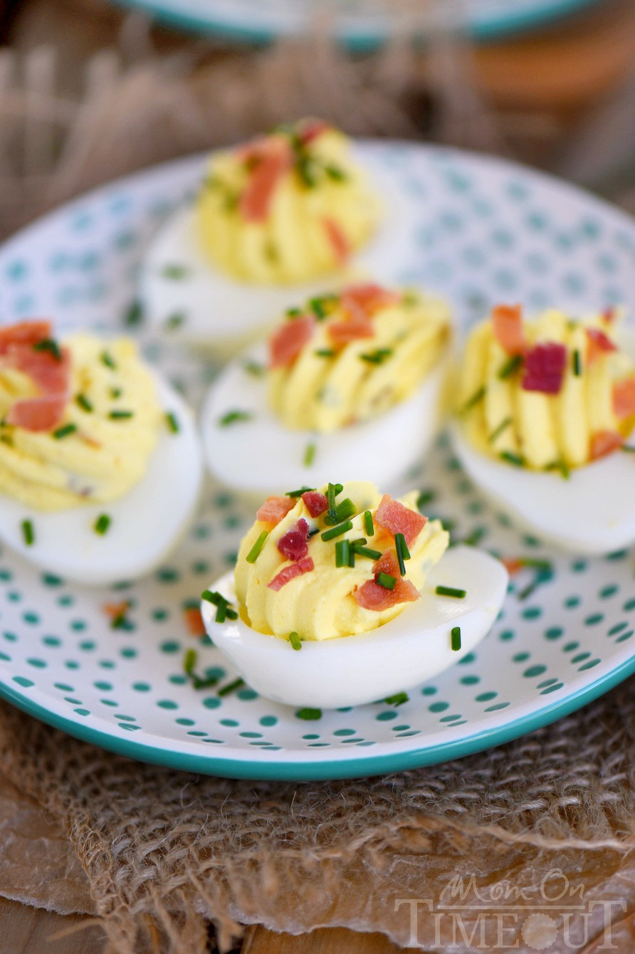 Deviled Eggs With Bacon Recipe
 Bacon Cream Cheese Deviled Eggs Mom Timeout