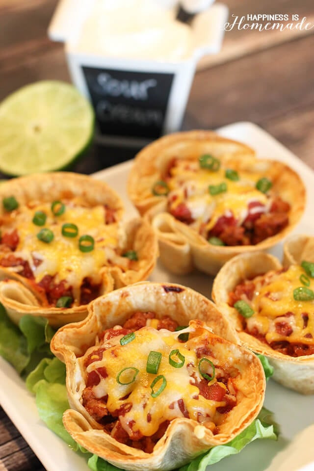 Dinner Ideas Easy
 Easy Dinner Recipes 30 Minute Taco Cups Happiness is