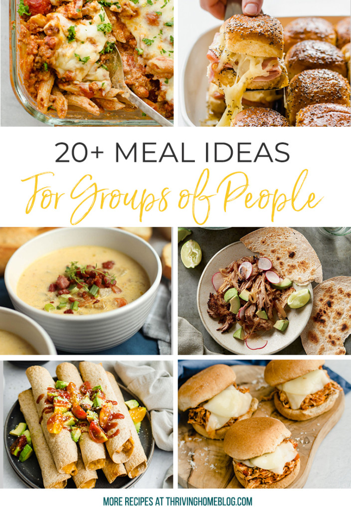Dinner Ideas For Large Groups
 Easy Meal Ideas for Groups of People