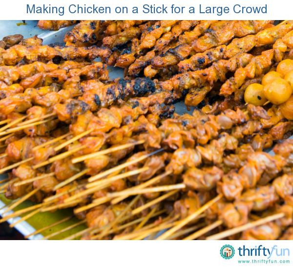Dinner Ideas For Large Groups
 Making Chicken on a Stick for a Crowd