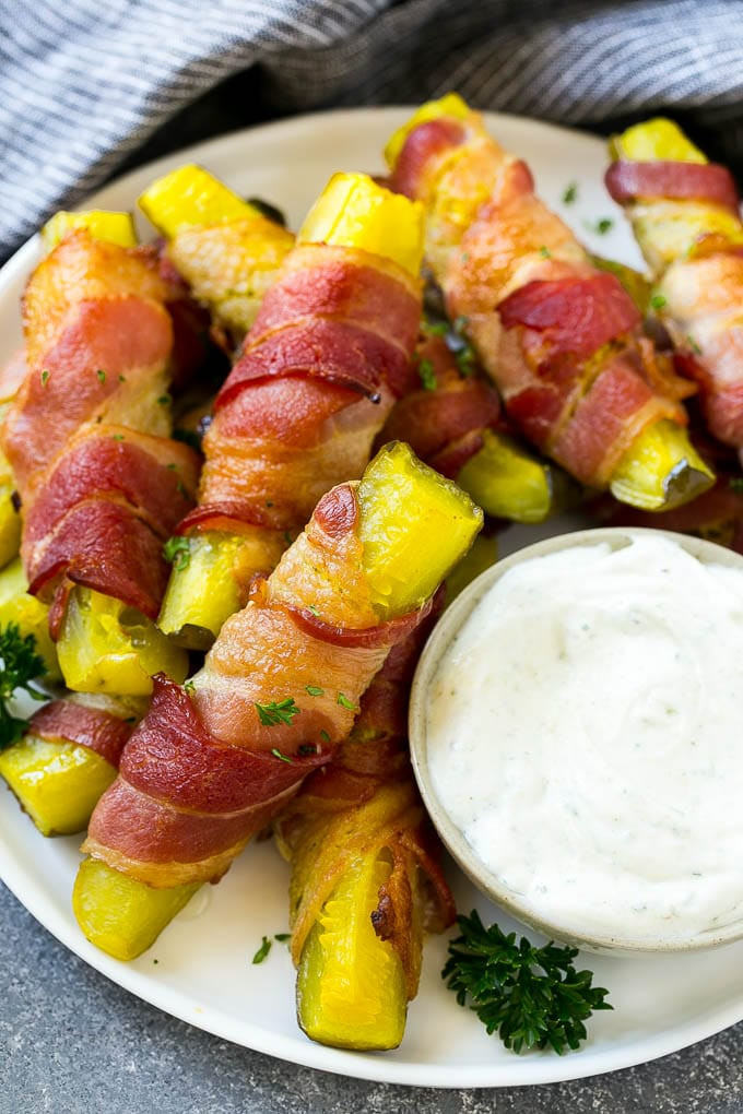 Dinner Ideas With Bacon
 Bacon Wrapped Pickles Dinner at the Zoo