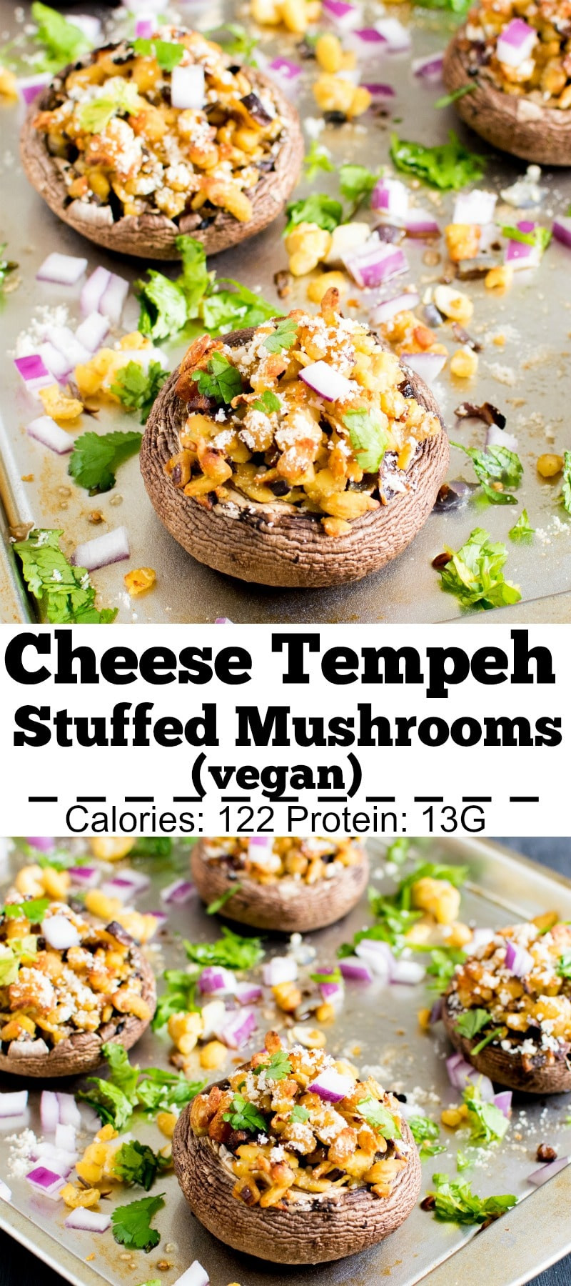 Do Portobello Mushrooms Have Protein
 Vegan Cheese and Tempeh Stuffed Portobello Mushrooms