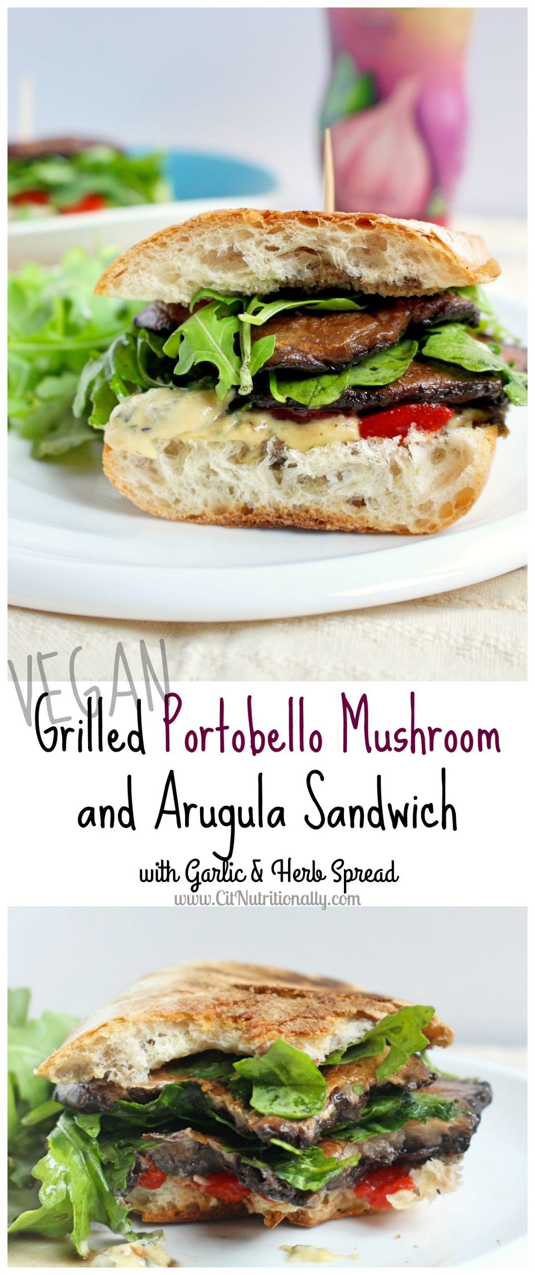 Do Portobello Mushrooms Have Protein
 Grilled Portobello Mushroom and Arugula Sandwich