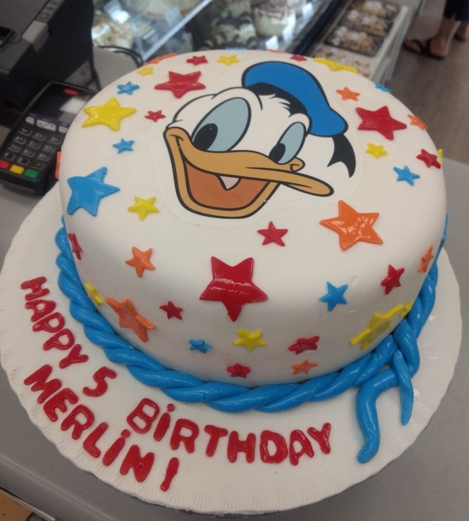 Donald Duck Birthday Cake
 Custom Theme Birthday Goo s Bakery Winnipeg