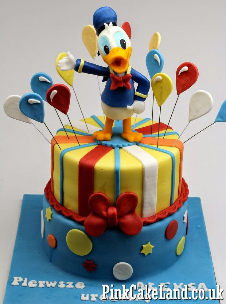 Donald Duck Birthday Cake
 94 best Disney s Daisy and Donald Duck Cakes images on