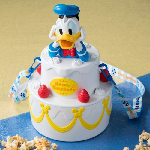 Donald Duck Birthday Cake
 Donald Duck Birthday Popcorn Bucket from Tokyo Disneyland