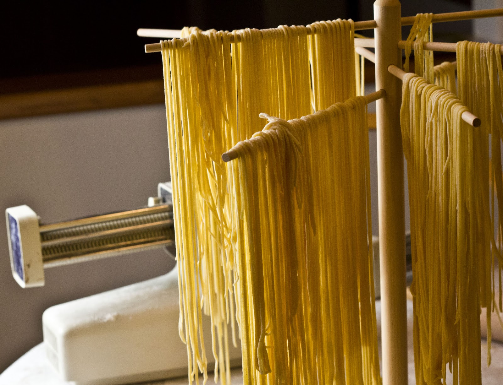 Drying Homemade Pasta
 The Colors Indian Cooking How To Make Fresh Pasta