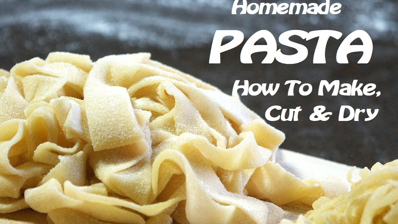 Drying Homemade Pasta
 Homemade Pasta How To Make Cut & Dry