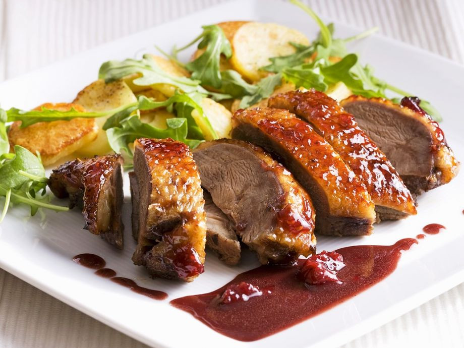 Duck Breast Recipes
 Roast Duck Breast with Lingonberry Sauce Recipe