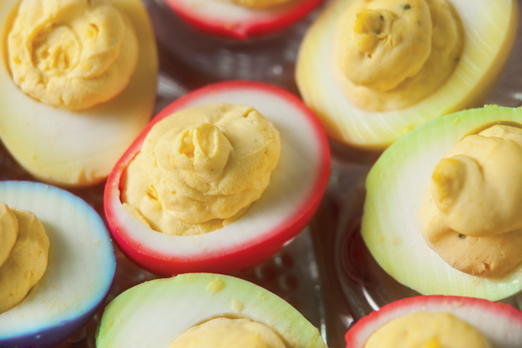 Dyed Deviled Eggs
 How to Dye Deviled Eggs