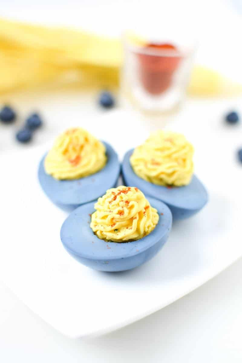 Dyed Deviled Eggs
 Naturally Dyed Deviled Eggs Emily Kyle Nutrition