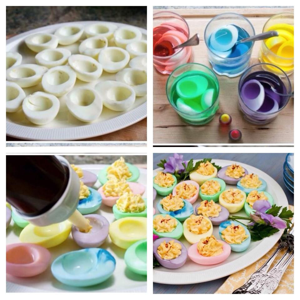 Dyed Deviled Eggs
 Dyed Easter Deviled Eggs
