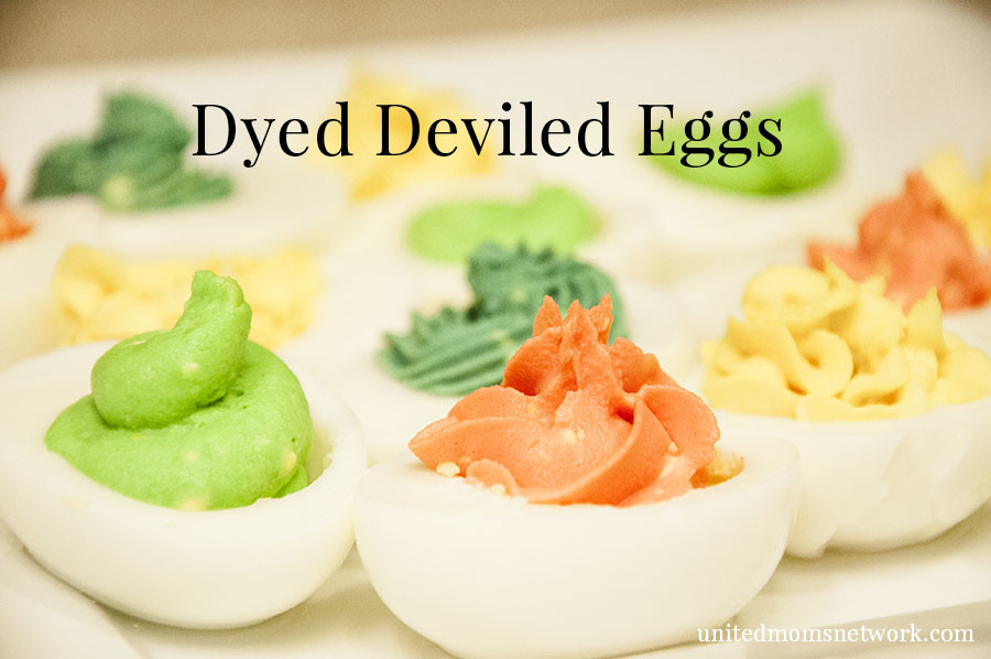 Dyed Deviled Eggs
 Dyed Deviled Eggs Dying the Yolk