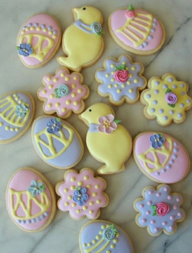 Easter Decorated Sugar Cookies
 17 Best images about Cookies Easter on Pinterest