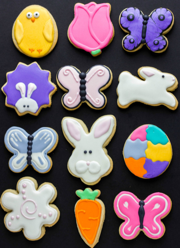 Easter Decorated Sugar Cookies
 Easter Sugar Cookies Decorated with Royal Icing The